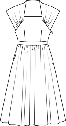Vestido Vintage #126 | Burda Style 01/2015 | Patrón de costura PDF