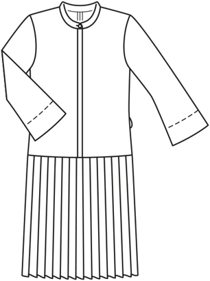 Pleated Placket Dress 02/2015 | PDF Sewing Pattern