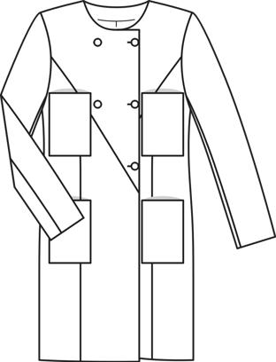 Double Breasted Coat 02/2015 | PDF Sewing Pattern