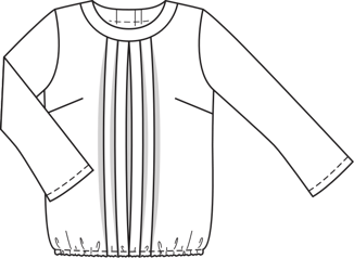 Fold Blouse (Plus Size) 02/2015 | PDF Sewing Pattern