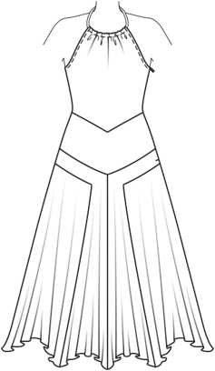 Vestido #105 | Burda Style 07/2015 | Patrón de costura PDF
