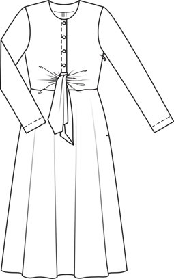 Vestido #112 | Burda Style 09/2015 | Patrón de costura PDF