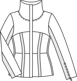 Chaqueta #121 | Burda Style 09/2015 | Patrón de costura PDF