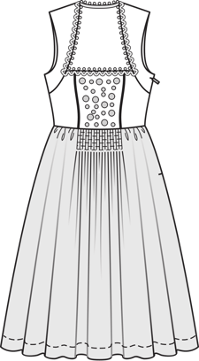 Dirndl #125 | Burda Style 09/2015 | Patrón de costura PDF