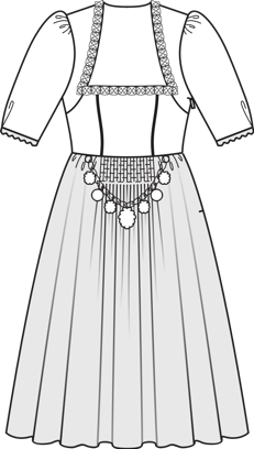 Dirndl #126 | Burda Style 09/2015 | Patrón de costura PDF