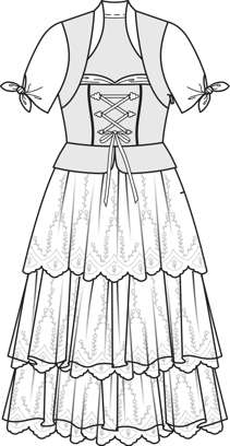Dirndl #127 | Burda Style 09/2015 | Patrón de costura PDF