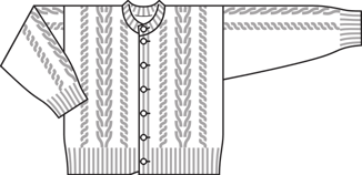 Chaqueta de punto infantil #140 | Burda Style 09/2015 | Patrón de costura PDF