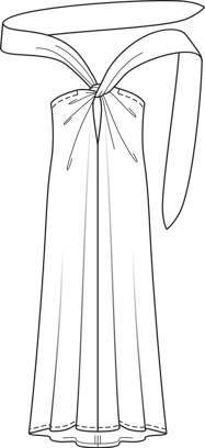 Strapless Maxi Dress 11/2015 | PDF Sewing Pattern