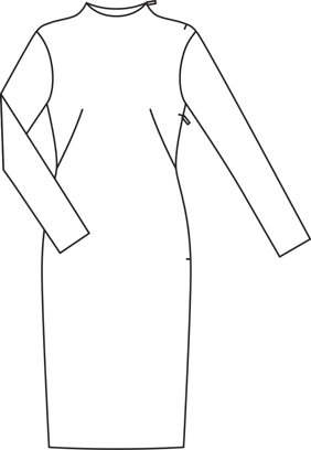 Long Sleeve Sheath Dress 11/2015 | PDF Sewing Pattern