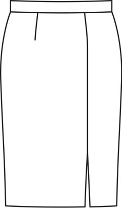 Pencil Skirt (Plus Size) 11/2015 | PDF Sewing Pattern