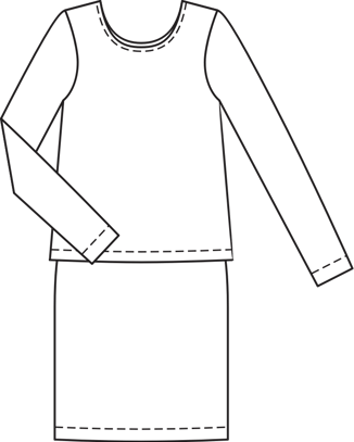 Chaqueta en imitación de piel velours #103  C | Burda Style 01/20 | Patrón de costura PDF