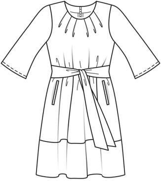 Tie Waist Dress 03/2016 | PDF Sewing Pattern