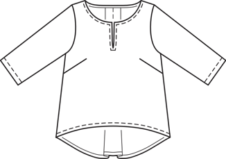 Asymmetric Blouse 03/2016 | PDF Sewing Pattern