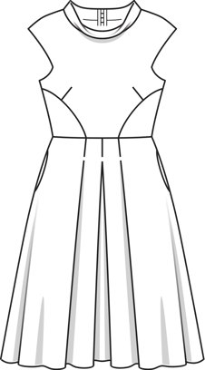 Retro Cocktail Dress 03/2016 | PDF Sewing Pattern