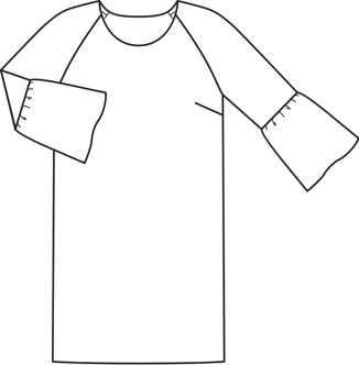 Bell Sleeve Mini Dress 03/2016 | PDF Sewing Pattern