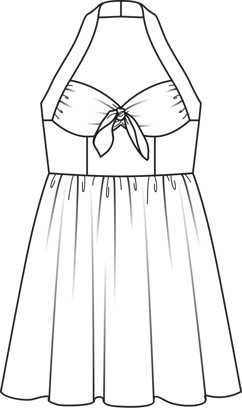 Halter Dress (Plus Size) 03/2016 | PDF Sewing Pattern