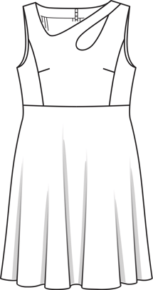 Vestido Plus #135 | Burda Style 06/2016 | Patrón de costura PDF