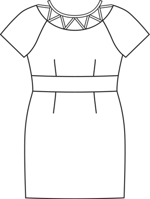 Vestido Plus #123 | Burda Style 07/2016 | Patrón de costura PDF