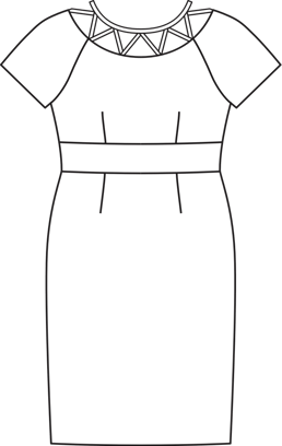 Vestido Plus #123 | Burda Style 07/2016 | Patrón de costura PDF