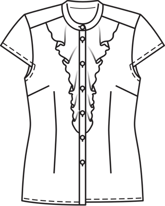 Blusa #103 | Burda Style 08/2016 | Patrón de costura PDF