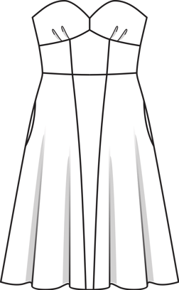 Vestido #105 | Burda Style 08/2016 | Patrón de costura PDF