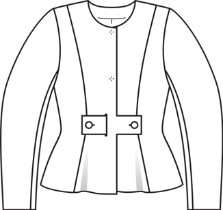 Chaqueta #121 | Burda Style 08/2016 | Patrón de costura PDF