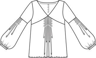 Blusa #121 | Burda Style 10/2016 | Patrón de costura PDF
