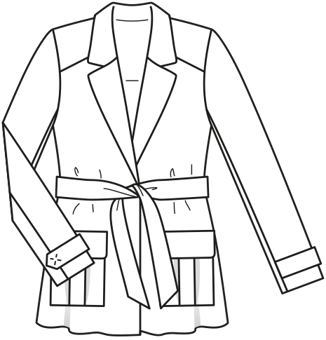 blazer #102 | Burda Style 02/2017 | PDF naaipatronen