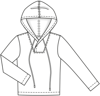 hoodie #121 | Burda Style 05/2017 | PDF naaipatronen