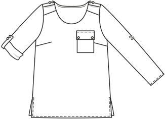 shirt #122 | Burda Style 05/2017 | PDF naaipatronen