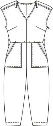 jumpsuit #126 | Burda Style 05/2017 | PDF naaipatronen