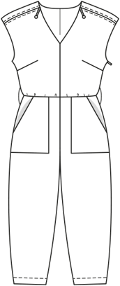 jumpsuit #126 | Burda Style 05/2017 | PDF naaipatronen