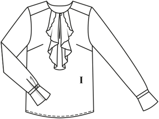 lichte stof blouse 117 | Burda Style 09/17 | PDF naaipatronen