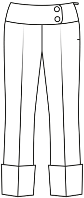 crêpe broek 121 | Burda Style 09/17 | PDF naaipatronen