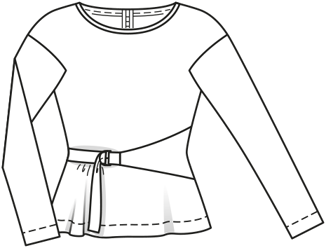 Shirt #119 | Burda Style 10/2017 | Patrón de costura PDF