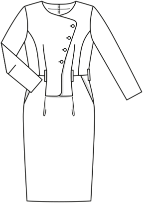 Vestido #113 | Burda Style 02/2018 | Patrón de costura PDF