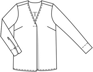 Blouse en satin n°106 | Burda Style 12/18 | Patron de couture PDF