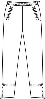 Fabrics with elastane Trousers A, B 112 | 01/19 | PDF Sewing Pattern