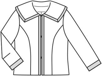 Jacket fabrics Boxy Jacket A, B 122 | 01/19 | PDF Sewing Pattern