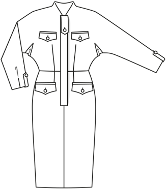 Vestido #120 | Burda Style 02/2019 | Patrón de costura PDF