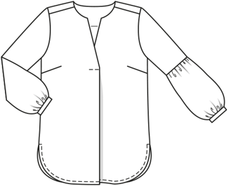 Poplin Blouse A, B 121 | 02/19 | PDF Sewing Pattern