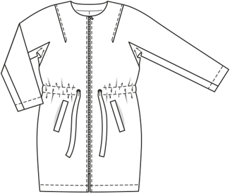 Chaqueta Plus #122 | Burda Style 02/2019 | Patrón de costura PDF
