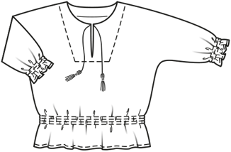 Camiseta infantil #128 | Burda Style 02/2019 | Patrón de costura PDF
