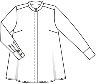 katoen blouse 105 | Burda Style 04/19 | PDF naaipatronen