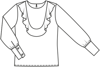 crêpe blouse 115 | Burda Style 04/19 | PDF naaipatronen