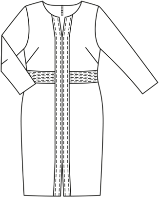 Vestido Plus #123 | Burda Style 04/2019 | Patrón de costura PDF