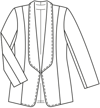Chaqueta Plus #125 | Burda Style 04/2019 | Patrón de costura PDF