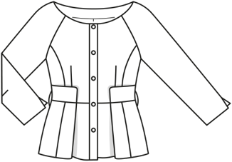 gabardine jasje 111 | Burda Style 05/19 | PDF naaipatronen