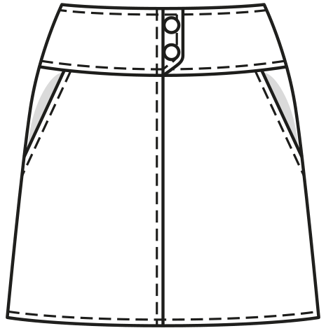 stretchstof rok 112 | Burda Style 05/19 | PDF naaipatronen