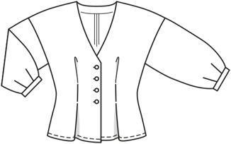 mousseline blouse 113 | Burda Style 05/19 | PDF naaipatronen